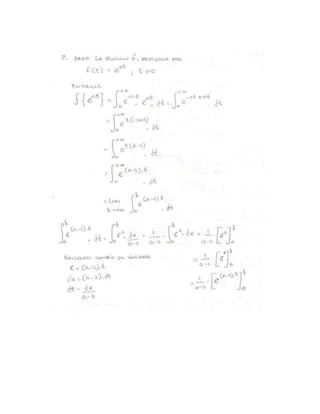 Ejercicios de Laplace