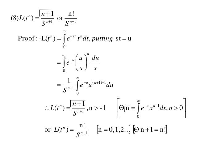 Laplace transform