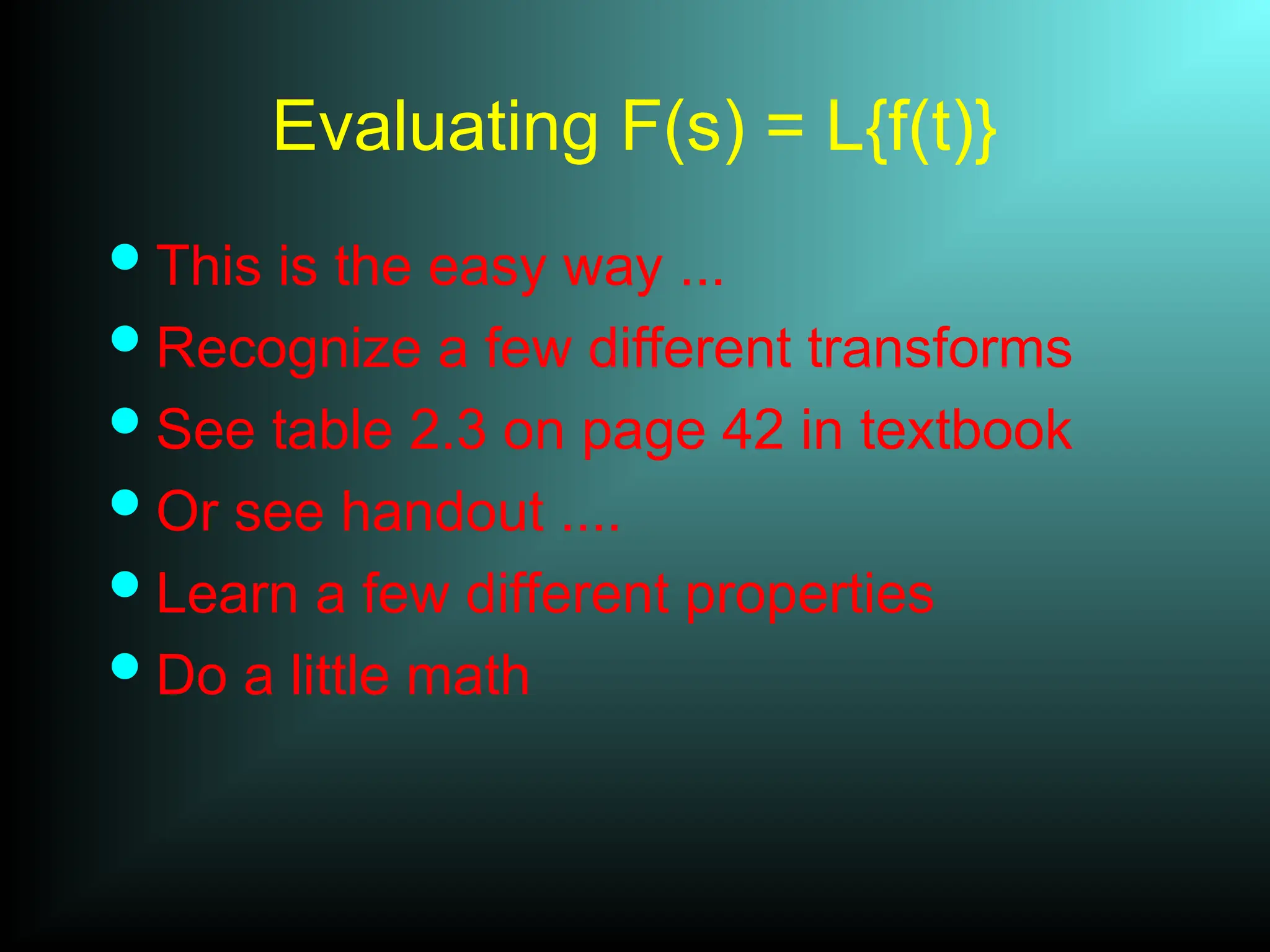Laplace Transform 14sept 2017 Pptx Ppt Ppt