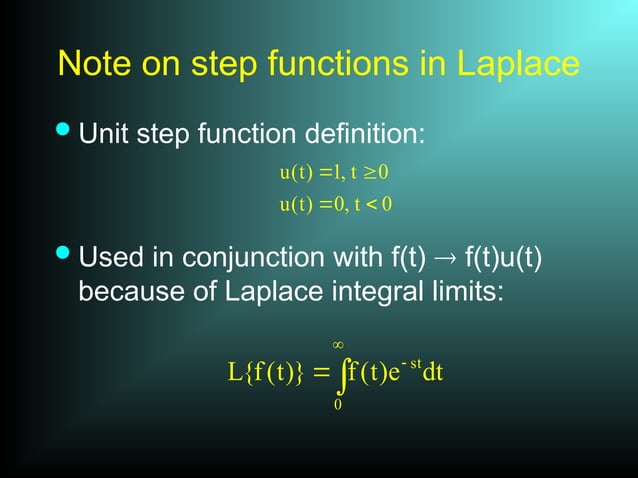 Laplace Transform 14sept 2017 Pptx Ppt Ppt