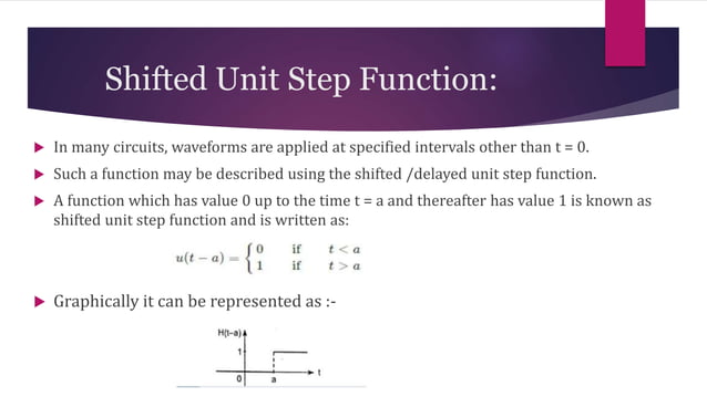 Laplace Transform Of Heaviside’s Unit Step Function.pptx | Physics ...