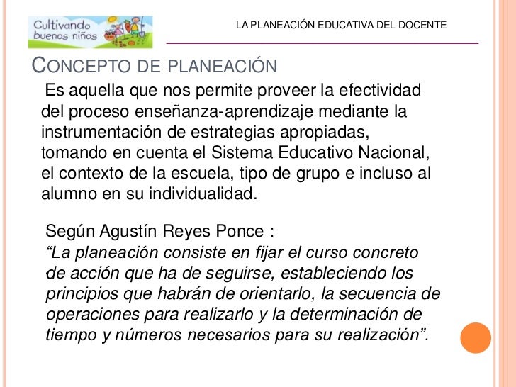 Resultado de imagen para definicion planificacion docente