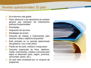 El marco institucional que la ejecuta