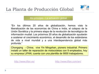   “Los rápidos avances científicos y tecnológicos están entre las razones claves sobre el porqué esta nueva apertura está saliendo a relucir como un nuevo imperativo para los gerentes ”La Planta de Producción Global2do principio - La Interacción entre Iguales (“Peering”)“A pesar de que no es probable que las jerarquías desaparecerán en un futuro no muy lejano, una nueva forma de organizaciones horizontales están emergiendo como rivales de las organizaciones jerarquicas en las capacidades de creación de productos y servicios basados en la informática y en muchos casos, artículos físicos. Como se ha mencionado, esta nueva forma de organización se llama “peering” (Interacción entre iguales).www.cambia.org