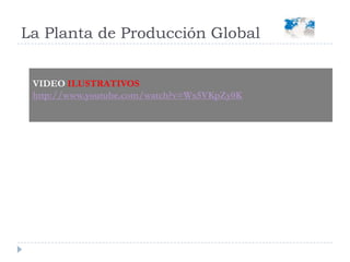 LECCIONES CONCRETAS DE PLANTA DE PRODUCCION GLOBALCentrarse en los factores creadores de valor crítico.Inculque procesos de diseño rápidos e interactivos.Añada valor a través de la organización.Utilice arquitecturas modulares.Cree un ecosistema transparente e igualatario.Comparta los costos y los riesgos.