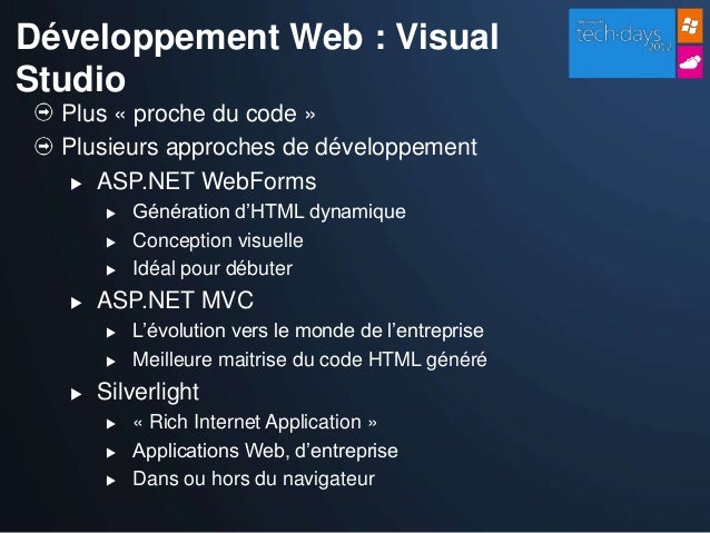 La Plateforme De Developpement Microsoft Pour Les Nuls