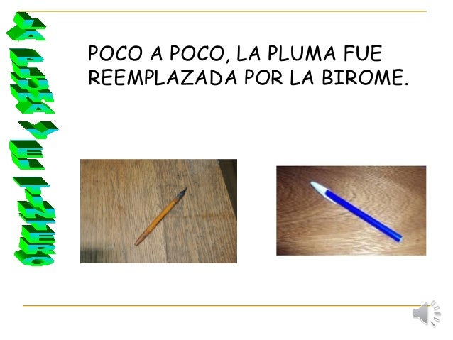 la pluma y el tintero