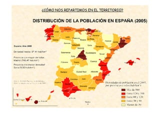 ¿CÓMO NOS REPARTIMOS EN EL TERRITORIO?
 
