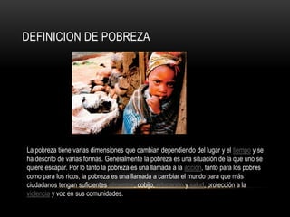 La pobreza | PPTX