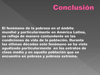 La pobreza en el mundo | PPTX