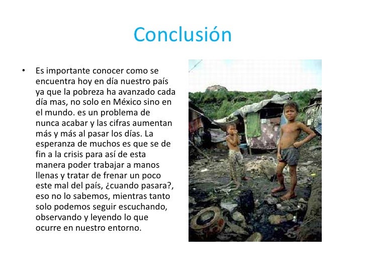 La pobreza en méxico