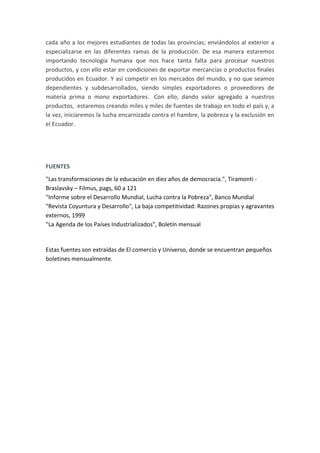 La pobreza y desigualdad social en ecuador | DOCX