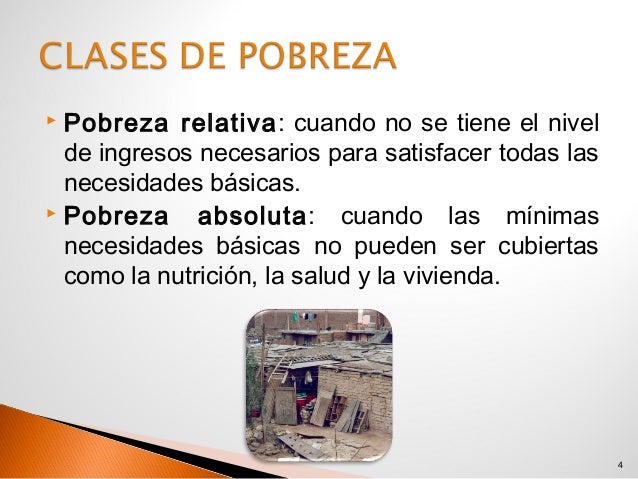 Resultado de imagen de pobreza absoluta