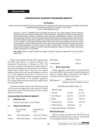 LAPAROSCOPIC SURGERY FOR MORBID OBESITY | PDF