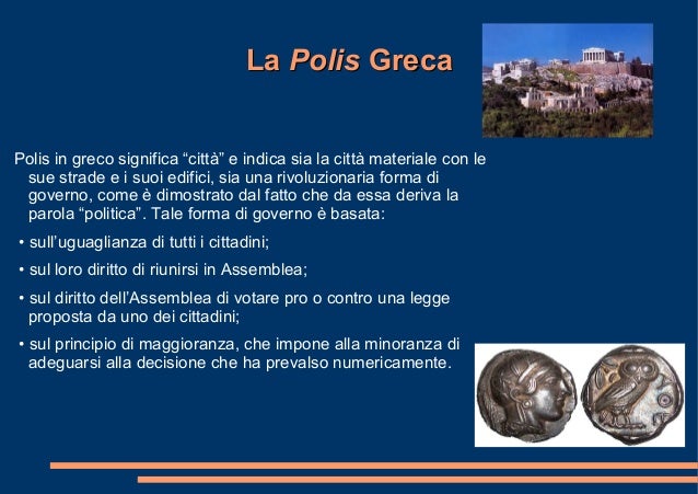 Come Si Collega La Parola Politica All'antico Termine Greco Polis