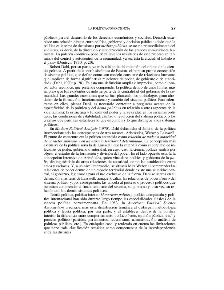 La política como ciencia miquel caminal badía (manual de
