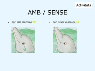 AMB / SENSE <ul><li>DOFÍ AMB ARRECADA </li></ul><ul><li>DOFÍ SENSE ARRECADA </li></ul>Activitats 