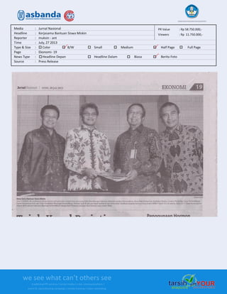 Media Clipping Asbanda 2013