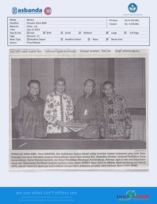 Media Clipping Asbanda 2013