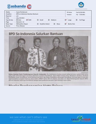 Media Clipping Asbanda 2013