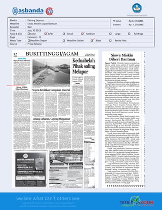 Media Clipping Asbanda 2013