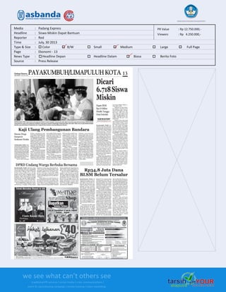 Media Clipping Asbanda 2013