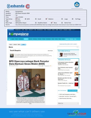 Media Clipping Asbanda 2013