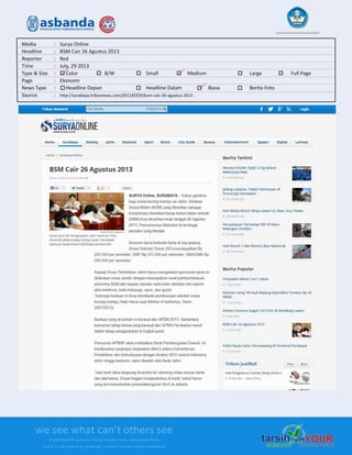 Media Clipping Asbanda 2013