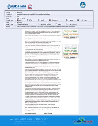 Media Clipping Asbanda 2013