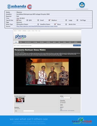 Media Clipping Asbanda 2013