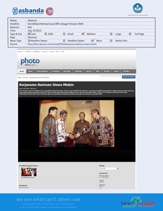 Media Clipping Asbanda 2013