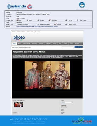 Media Clipping Asbanda 2013