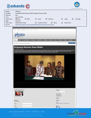 Media Clipping Asbanda 2013