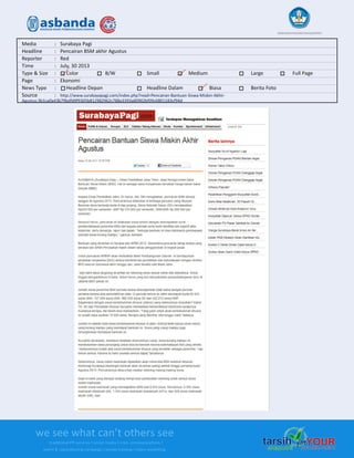 Media Clipping Asbanda 2013