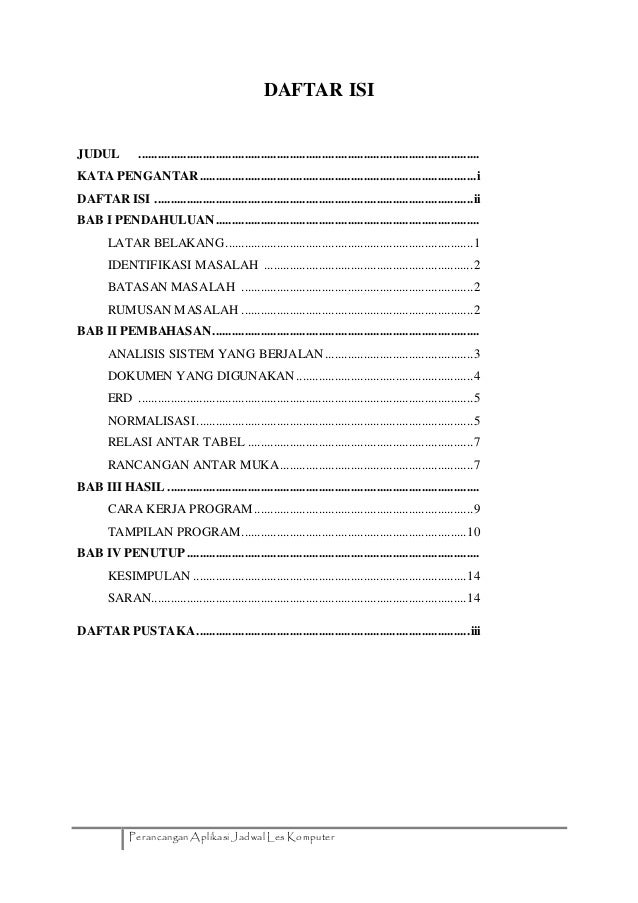 Laporan Aplikasi Perancangan Database Sederhana
