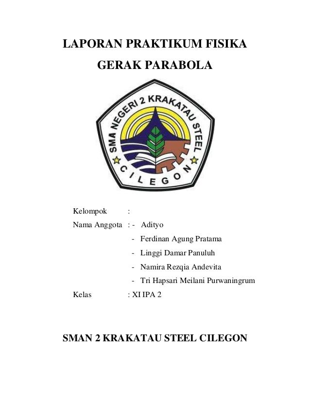 Laporan praktikum fisika - gerak parabola