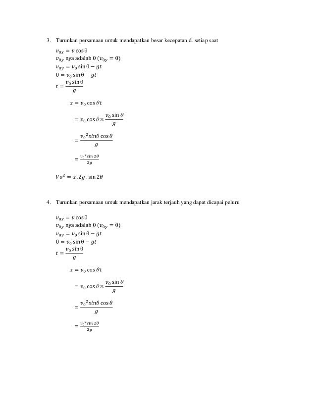 Laporan praktikum fisika - gerak parabola