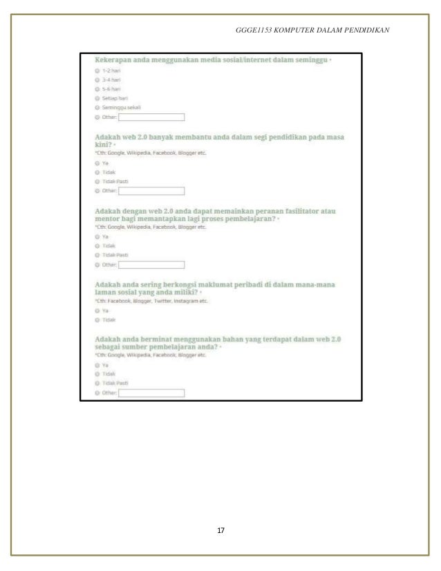 Laporan kajian-penggunaan-web-2.0 Laporan kajian-penggunaan-web-2.0