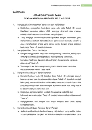 Neraca Bahan Makanan Probolinggo | PDF