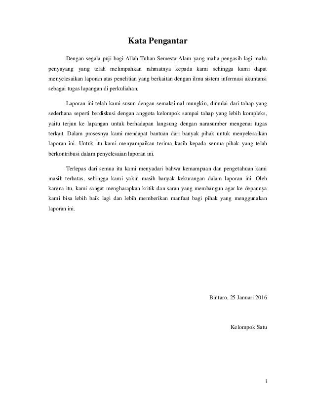 Laporan sistem informasi akuntansi pada rumah makan basamo