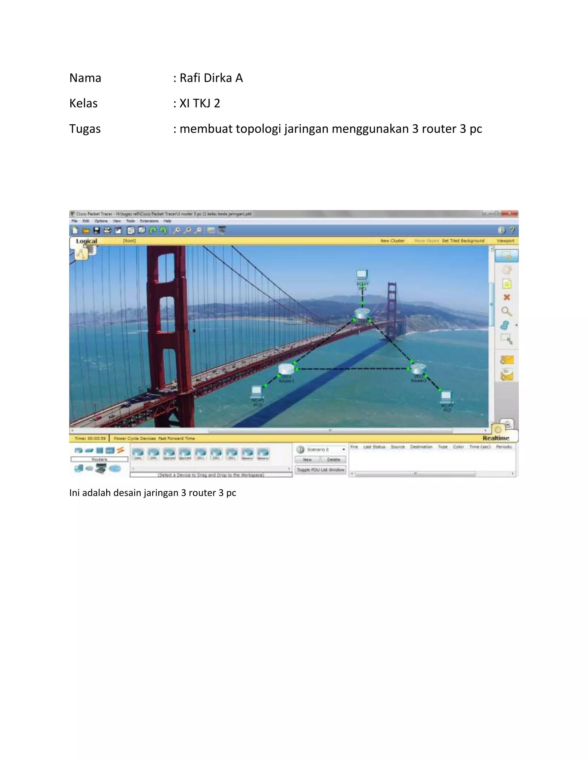 Laporan 3 router 3 pc | DOCX