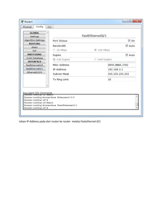 Laporan 3 router 3 pc | DOCX