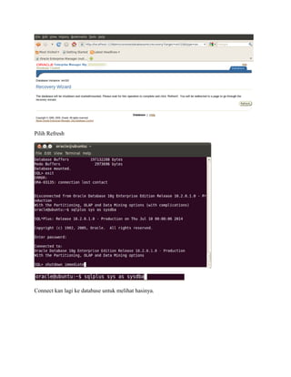 Pilih Refresh
Connect kan lagi ke database untuk melihat hasinya.
 
