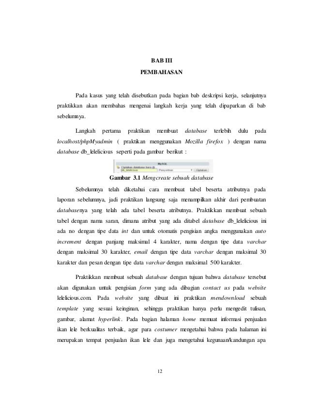 Laporan Praktikum Membuat Masker Bengkoang | laporan praktikum basis data modul vi membuat website Laporan Praktikum Membuat Masker Bengkoang | laporan praktikum basis data modul vi membuat website