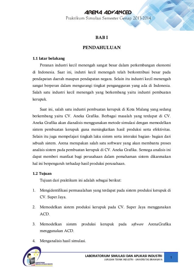 Simulasi proses pembuatan kerupuk