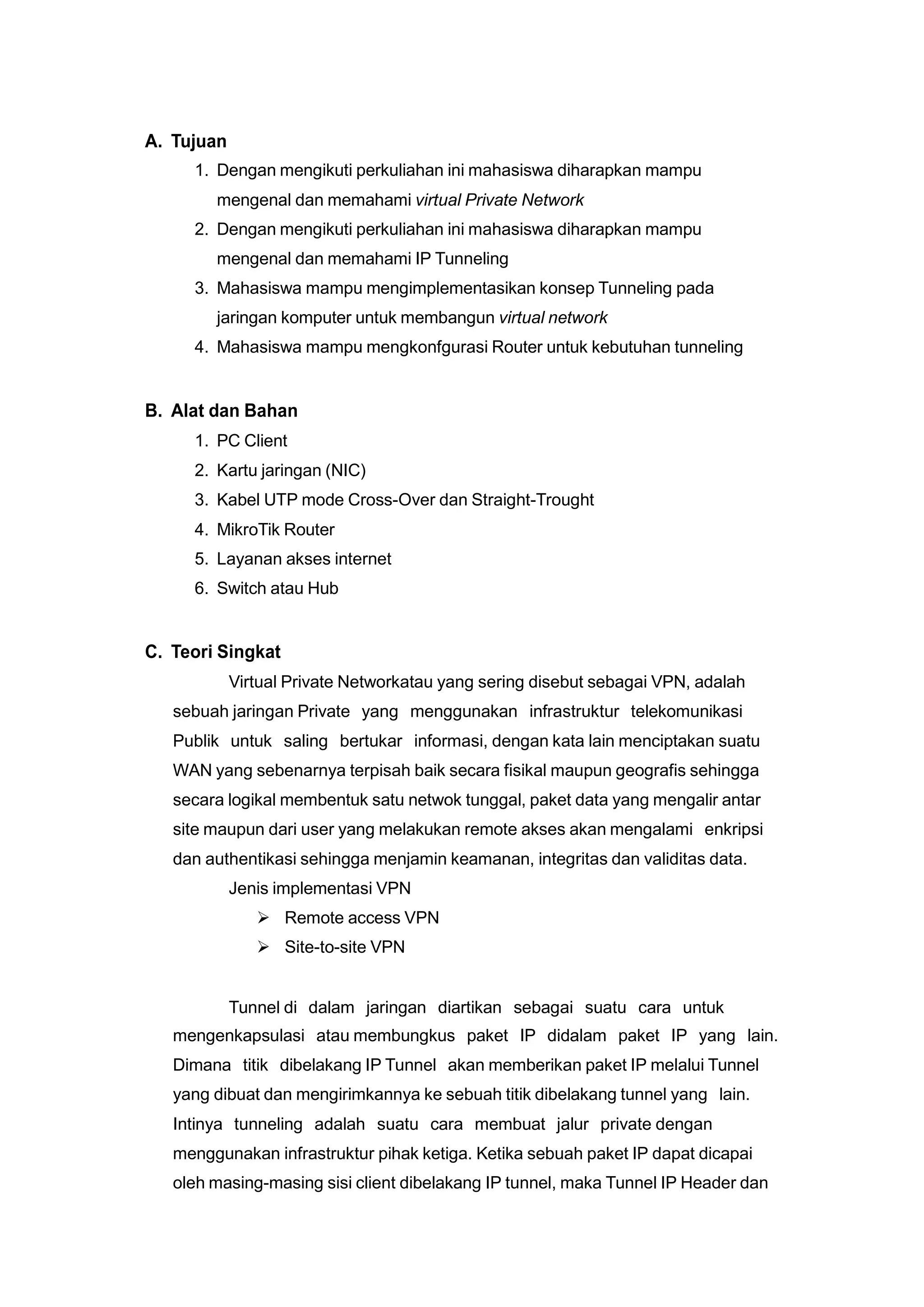 Laporan 8 virtual private network ip tunneling | DOCX