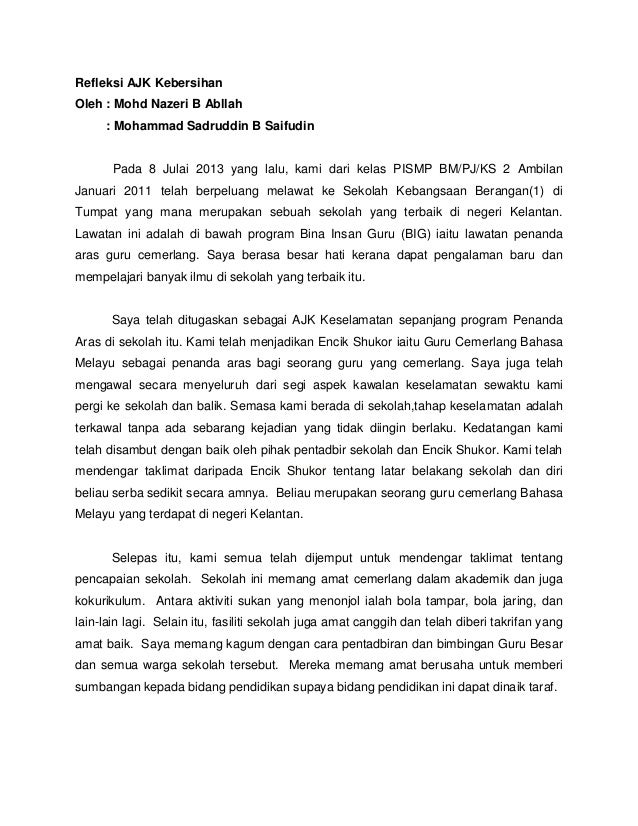Laporan Ajk Keselamatan