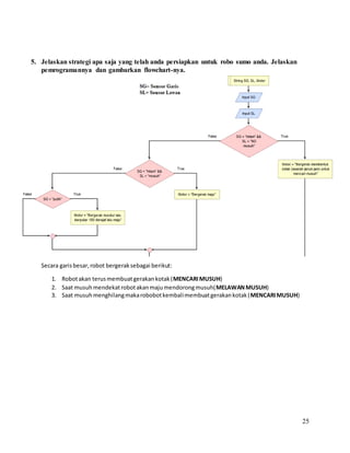 Sumobot Flowchart Algorithim Robot Sumo | DOCX