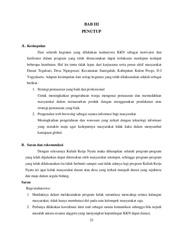 Laporan Akhir Kkn Samigaluh Kulonprogo Unit 157 Uii Tahun 2012