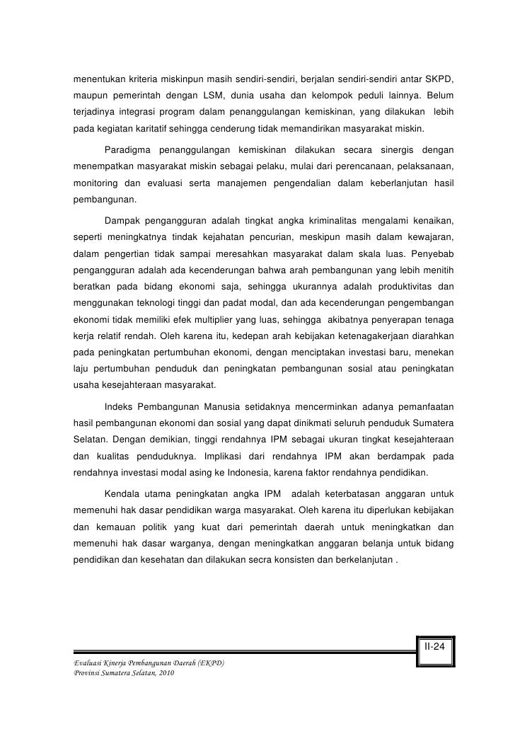 Laporan Akhir EKPD 2010 - Sumsel - Unsri